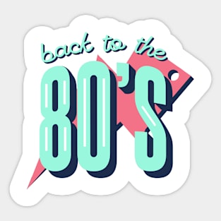 BACK TO 80's TSHIRT Sticker